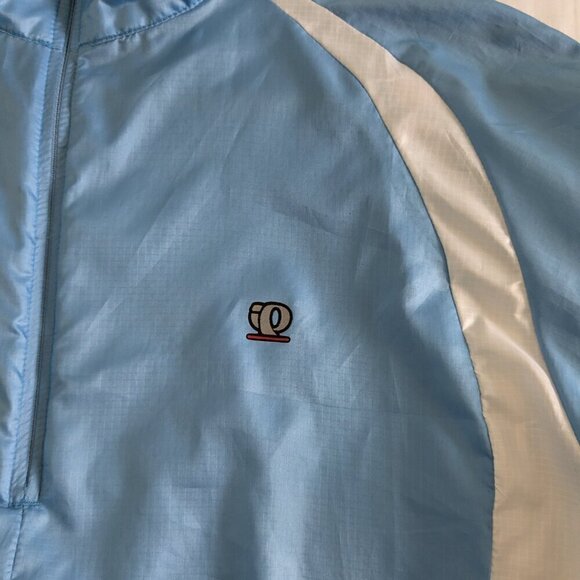 Pearl Izumi Jacket Women's Size Large Blue White Cycling Rip Stop Long Sleeve - Picture 9 of 16